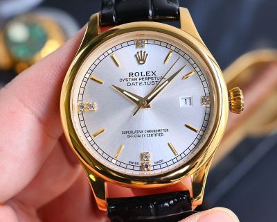 ROLEX 8215  Stainless Steel Advanced Version Gold Case 40MM Watch